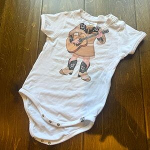 Nashville custom cowgirl guitar baby/toddler onesie 🎶